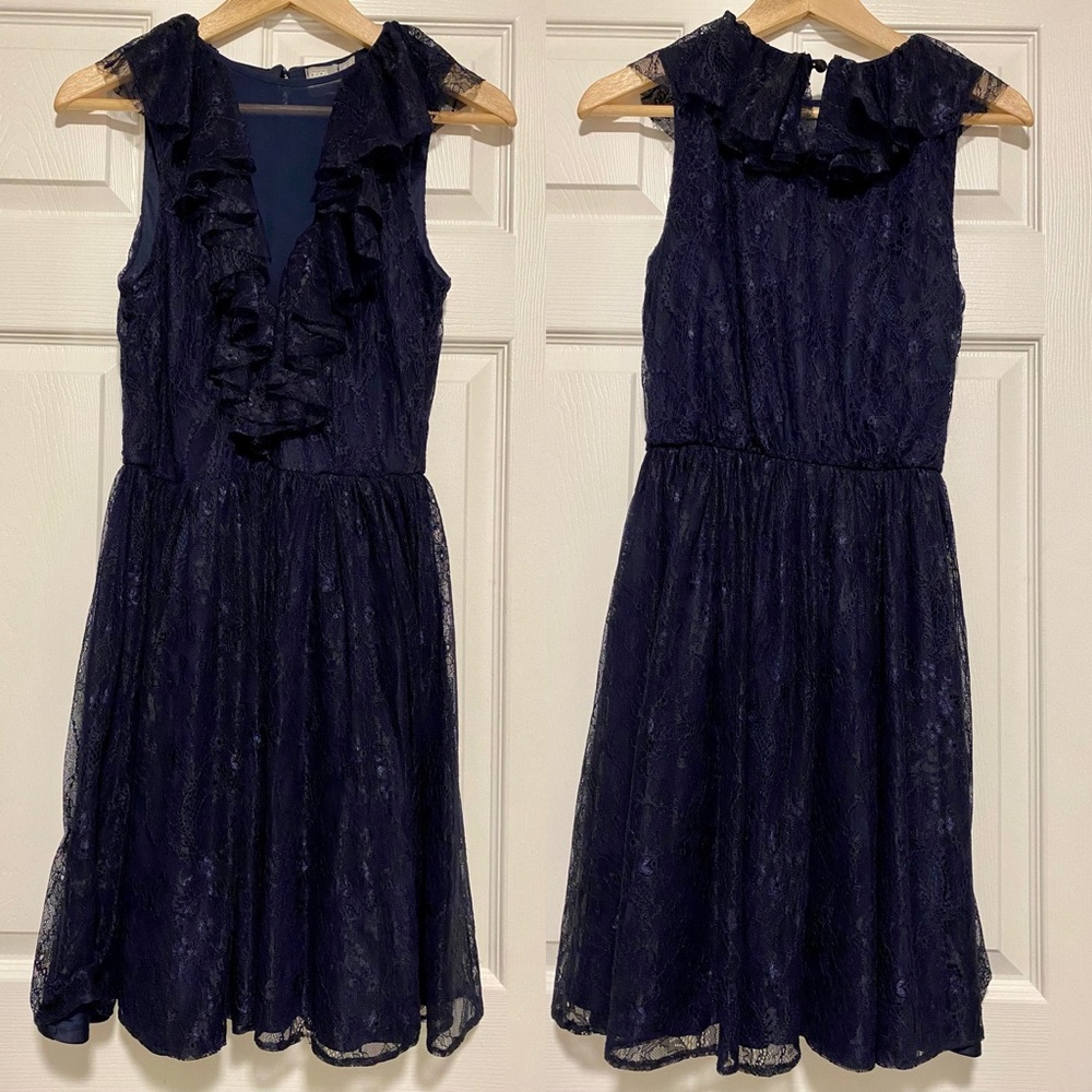 ASOS blue lace dress